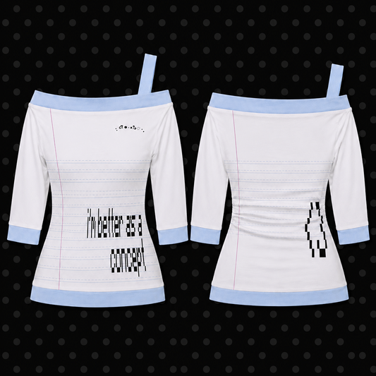 Notebook Off-Shoulder Top